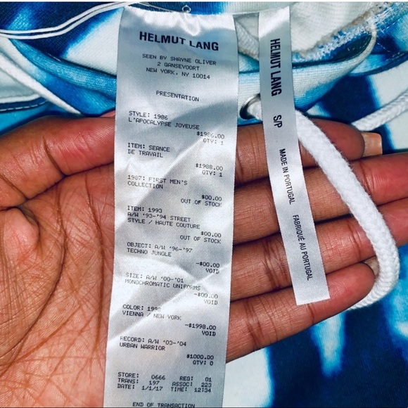 Helmet Lang Tye dye pullover hoodie - Picture 5 of 7